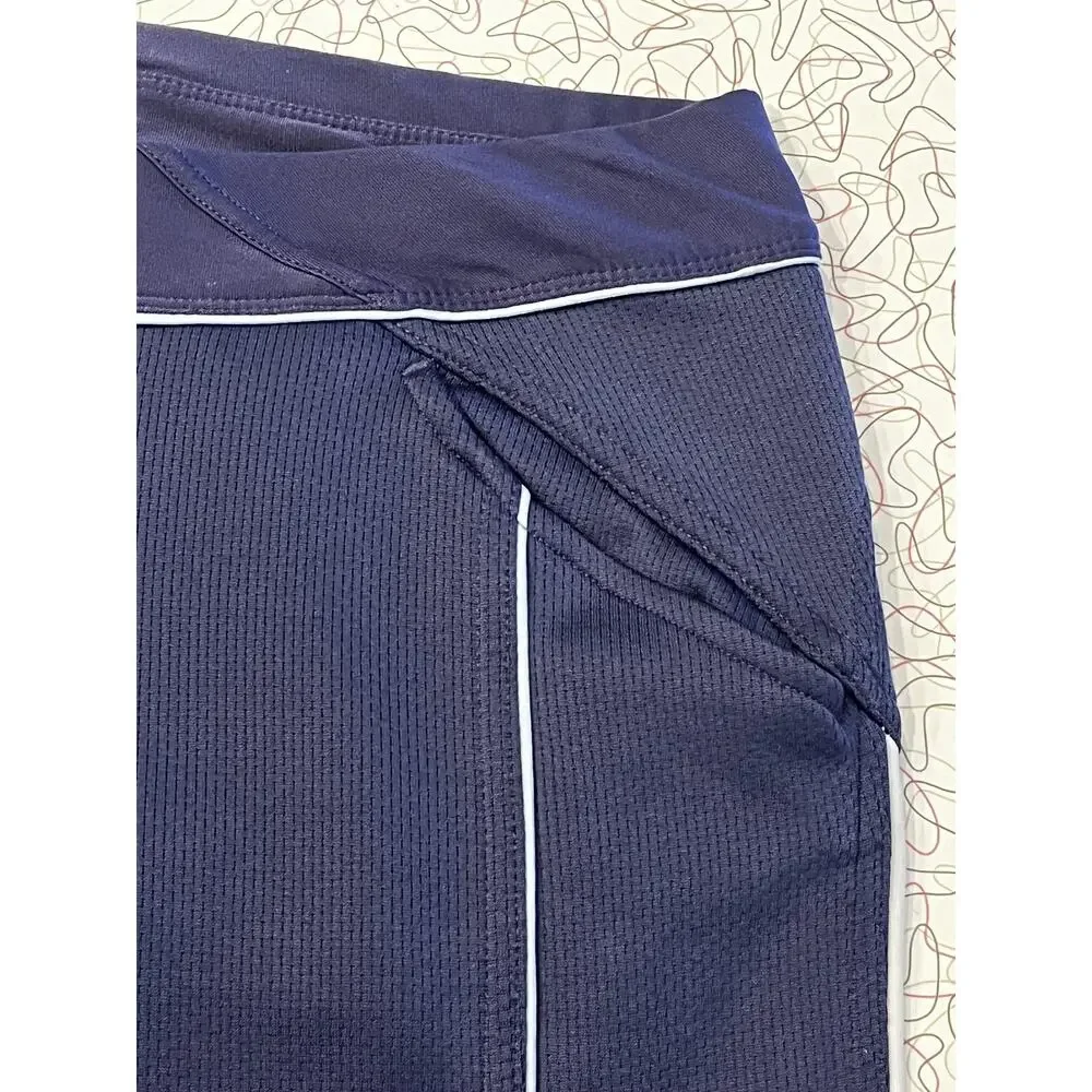 Nike Pants Womens Small Navy‎ Blue White Dri-FIT Tapered Track Athletic Gym